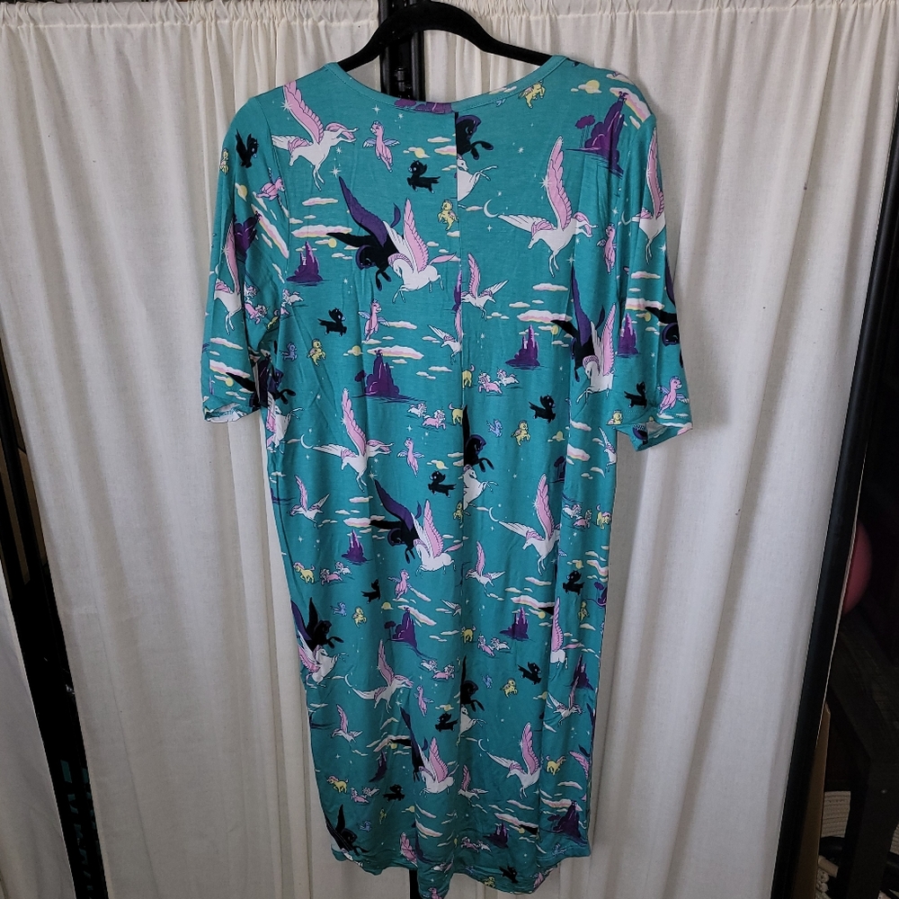 Torrid Disney women's plus size 1 Fantasia unicorns Pegasus t-shirt dress, NWT - Picture 4 of 4